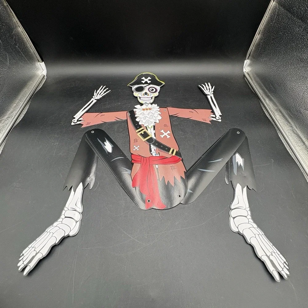 Vtg St Of 3 5 Foot Articulated Halloween Die-Cut Wall Hangers